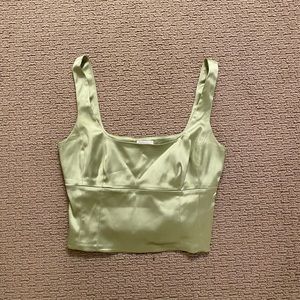 Aritzia Shine Bustier in Green